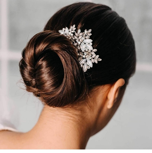 New Crystal Hair Pieces Bridal Comb Rhinestone main image 5